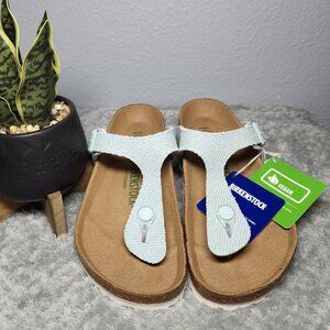 NEW!!! Birkenstock Gizeh Vegan Canvas Surf Green - Size 37 (EU) *Price is Firm*